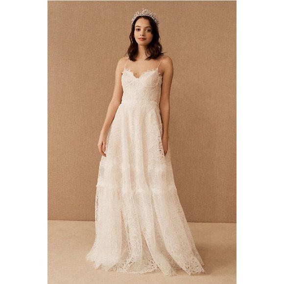 BHLDN  Costarellos Calla Wedding Gown Size 14 NEW - Picture 1 of 11
